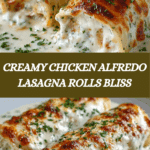 Chicken Alfredo Lasagna Rolls Recipe