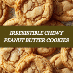 Thick and Chewy Peanut Butter Cookies Recipe