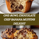 Amazing Chocolate Chip Banana Muffins: A 1-Bowl Wonder Recipe