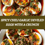 Spicy Chili Garlic Deviled Eggs Recipe