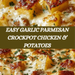 Garlic Parmesan Crockpot Chicken and Potatoes Recipe