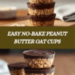 Healthy 4-Ingredient No-Bake Peanut Butter Oat Cups Recipe