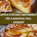 The best Apple and custard impossible pie recipe