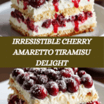 Cherry Amaretto Tiramisu Dessert Recipe