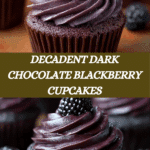 Dark Chocolate Blackberry Cupcakes Recipe