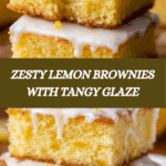 Easy Lemon Brownies Recipe