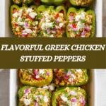 Greek Chicken Stuffed Peppers Recipe
