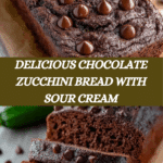 Indulgent Chocolate Zucchini Bread with Sour Cream Recipe