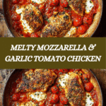 Garlic Tomato Chicken with Mozzarella Recipe