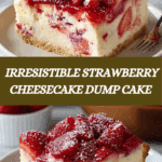the best Strawberry Cheesecake Dump Cake Recipe