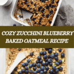 Zucchini Blueberry Baked Oatmea Recipe