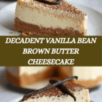 Vanilla Bean Brown Butter Cheesecake Recipe