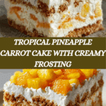 Pineapple Carrot Cream Cake : Moist & Tropical Recipe