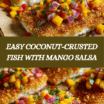 Tropical Coconut Crusted Fish with Mango Salsa Recipe