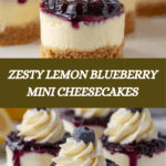 Juicy Mini Lemon Blueberry Cheesecakes Recipe