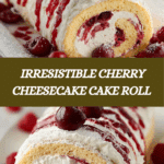 Heavenly Cherry Cheesecake Cake Roll Recipe