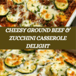 Cheesy Ground Beef and Zucchini Casserole Recipe