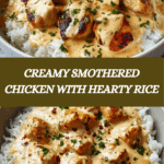 Creamy Smothered Chicken and Rice Recipe