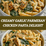 Healthy Garlic Parmesan Chicken Pasta Recipe