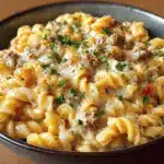 Crockpot Garlic Parmesan Chicken Pasta Recipe