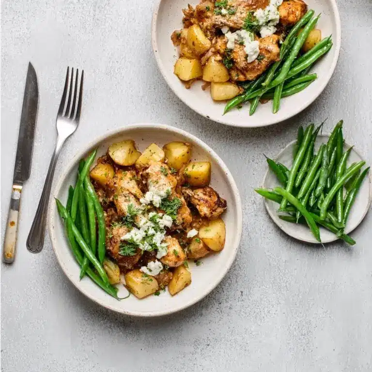 Slow Cooker Parmesan Garlic Chicken and Potatoes Recipe