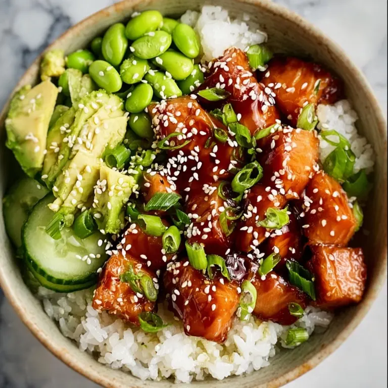 Honey Sriracha Salmon Bowls: A Sweet and Spicy Delight Recipe