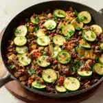 Quick Zucchini and Ground Beef Skillet Recipe