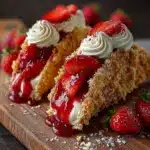 Strawberry Crunch Cheesecake Tacos Recipe