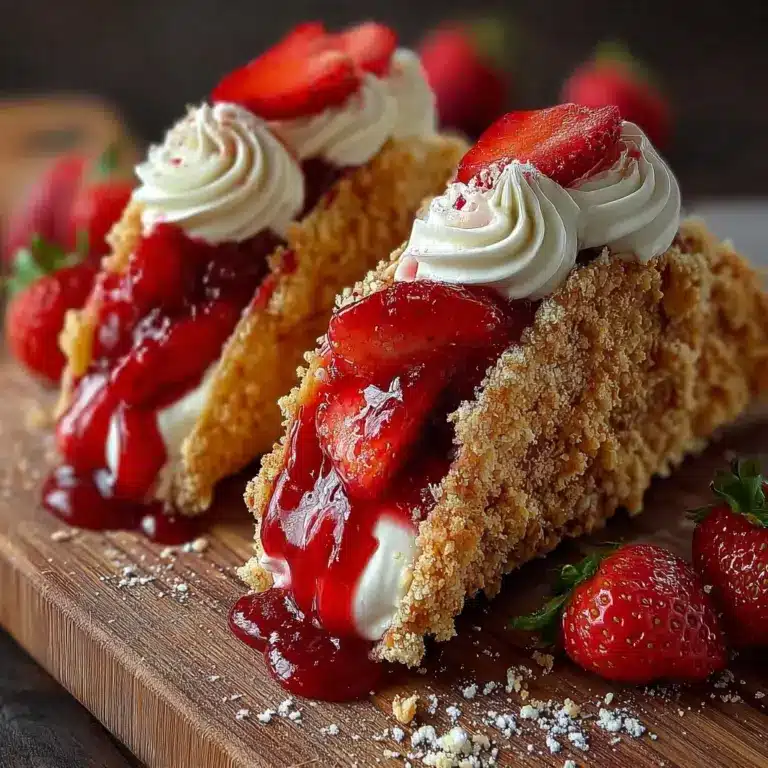 Strawberry Crunch Cheesecake Tacos Recipe