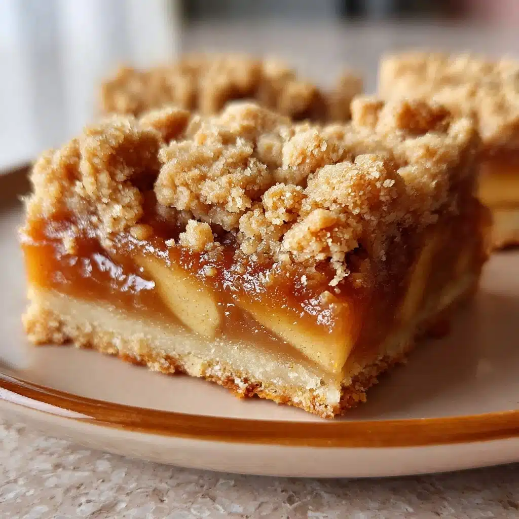 Salted Caramel Apple Crumble Bars Fall Treat Recipe - Recipe Image