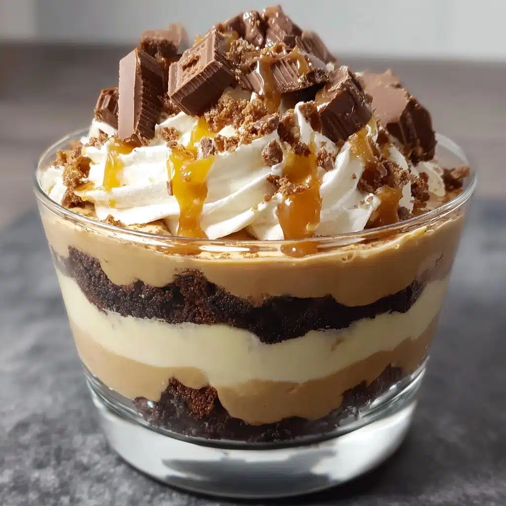 Caramel Cheesecake Brownie Trifle Delight Recipe