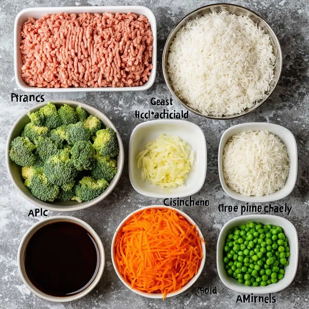 Teriyaki Ground Turkey, Broccoli and Peas Recipe - Recipe Image