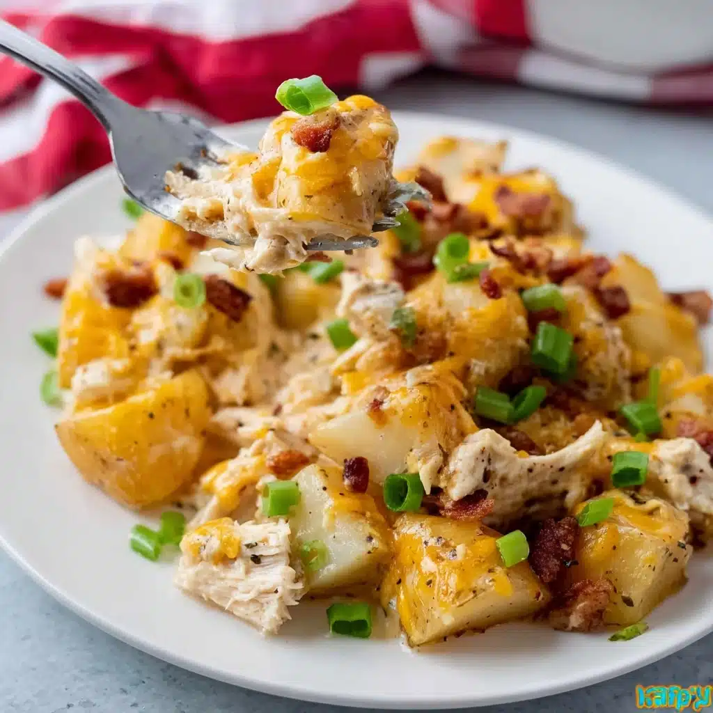 LOADED POTATO RANCH CHICKEN CASSEROLE Recipe