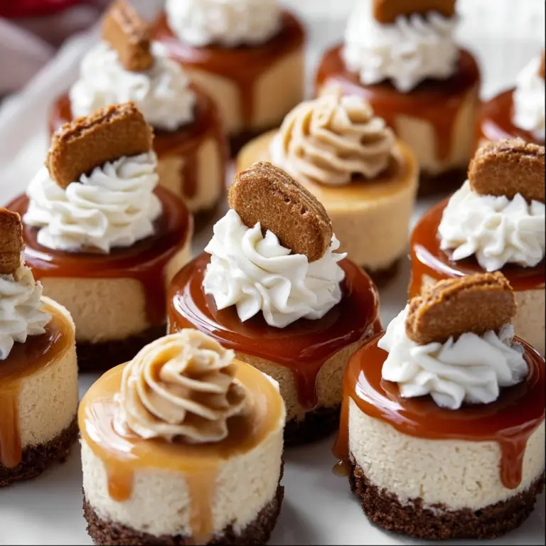 No Bake Mini Biscoff Cheesecakes Recipe