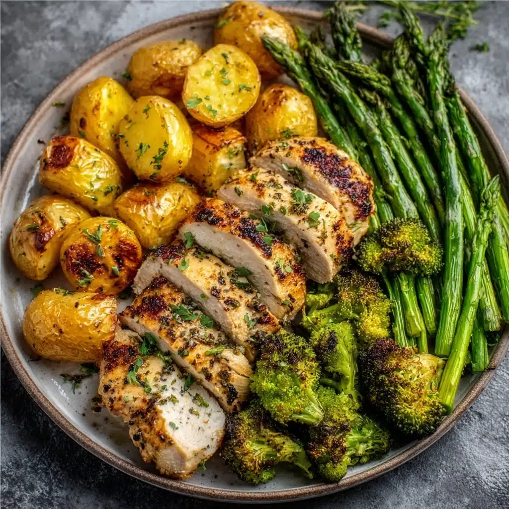 Sheet Pan Garlic Butter Chicken and Veggies Recipe