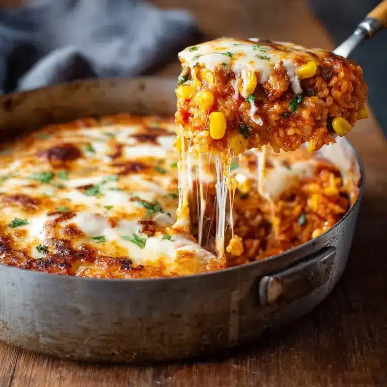 Easy Chicken Enchilada Rice Casserole Recipe