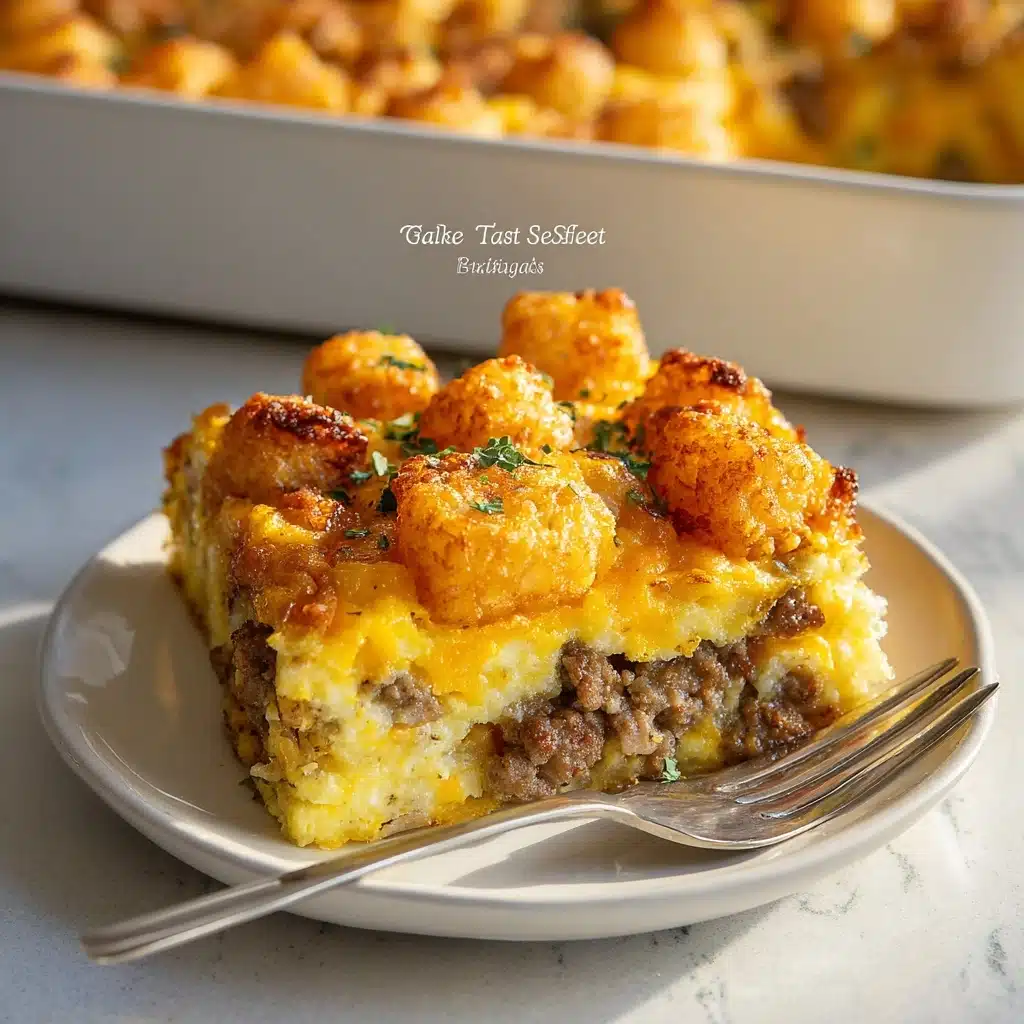 Tater Tot Sausage Breakfast Casserole Recipe - Recipe Image