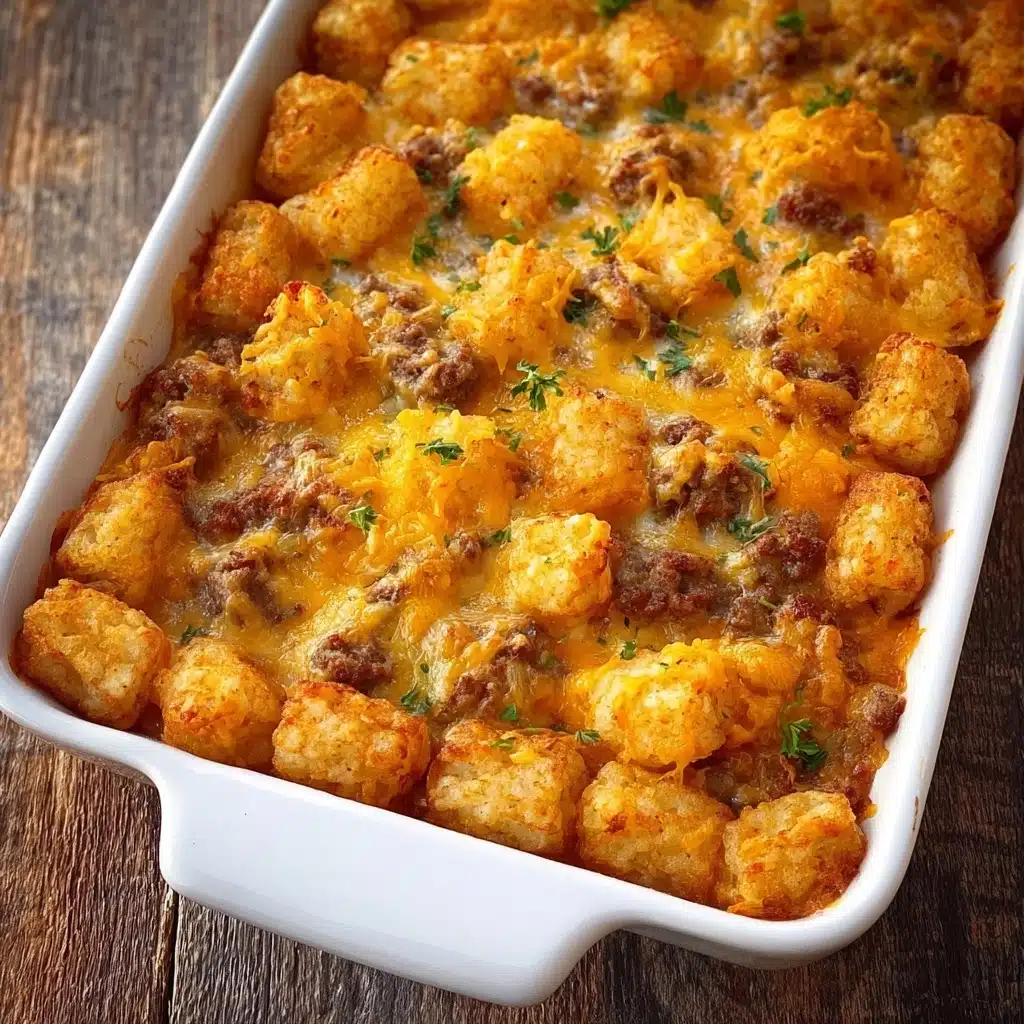 Tater Tot Sausage Breakfast Casserole Recipe - Recipe Image