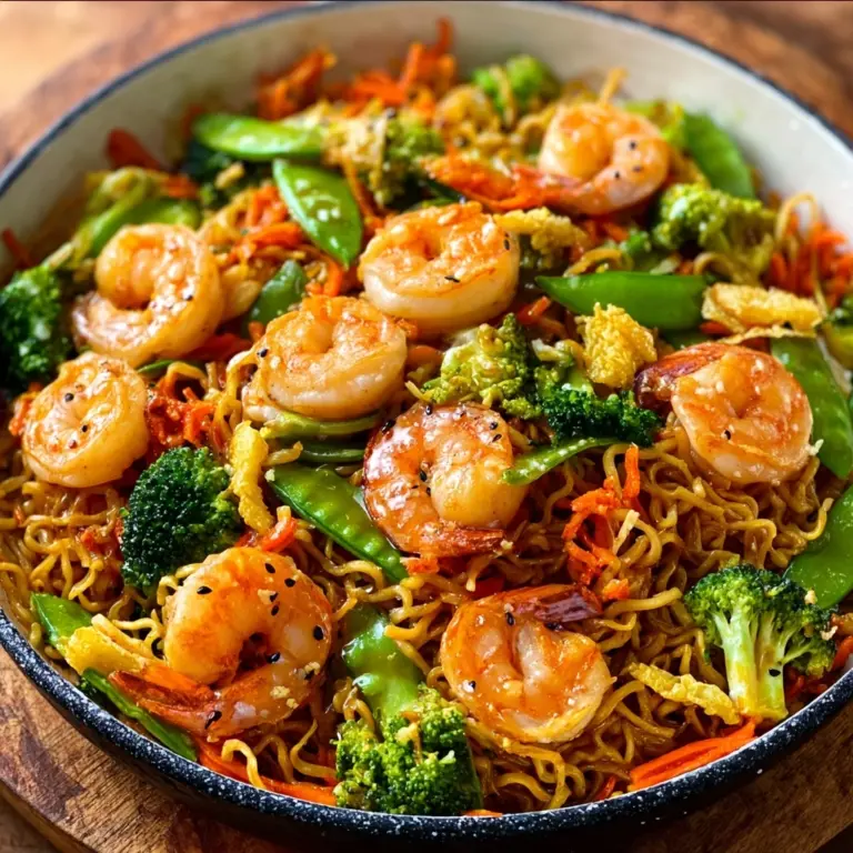 High-Protein Shrimp Stir Fry with Noodles Recipe