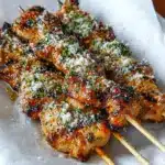 Ranch Garlic Parmesan Chicken Skewers Recipe