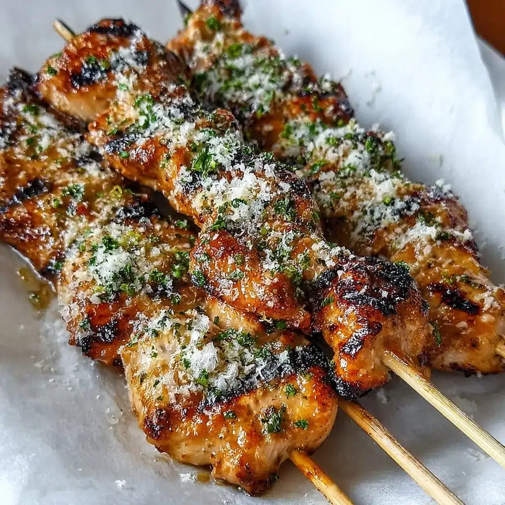 Ranch Garlic Parmesan Chicken Skewers Recipe