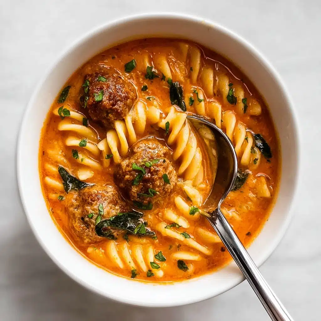 Creamy Italian Meatball Soup Recipe