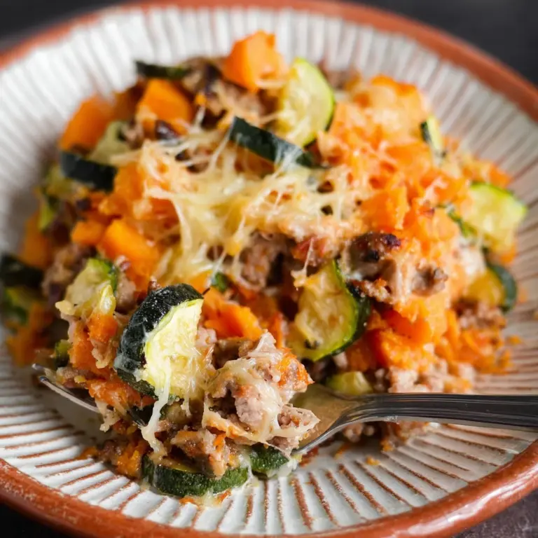 Ground Turkey Sweet Potato Bake Recipe