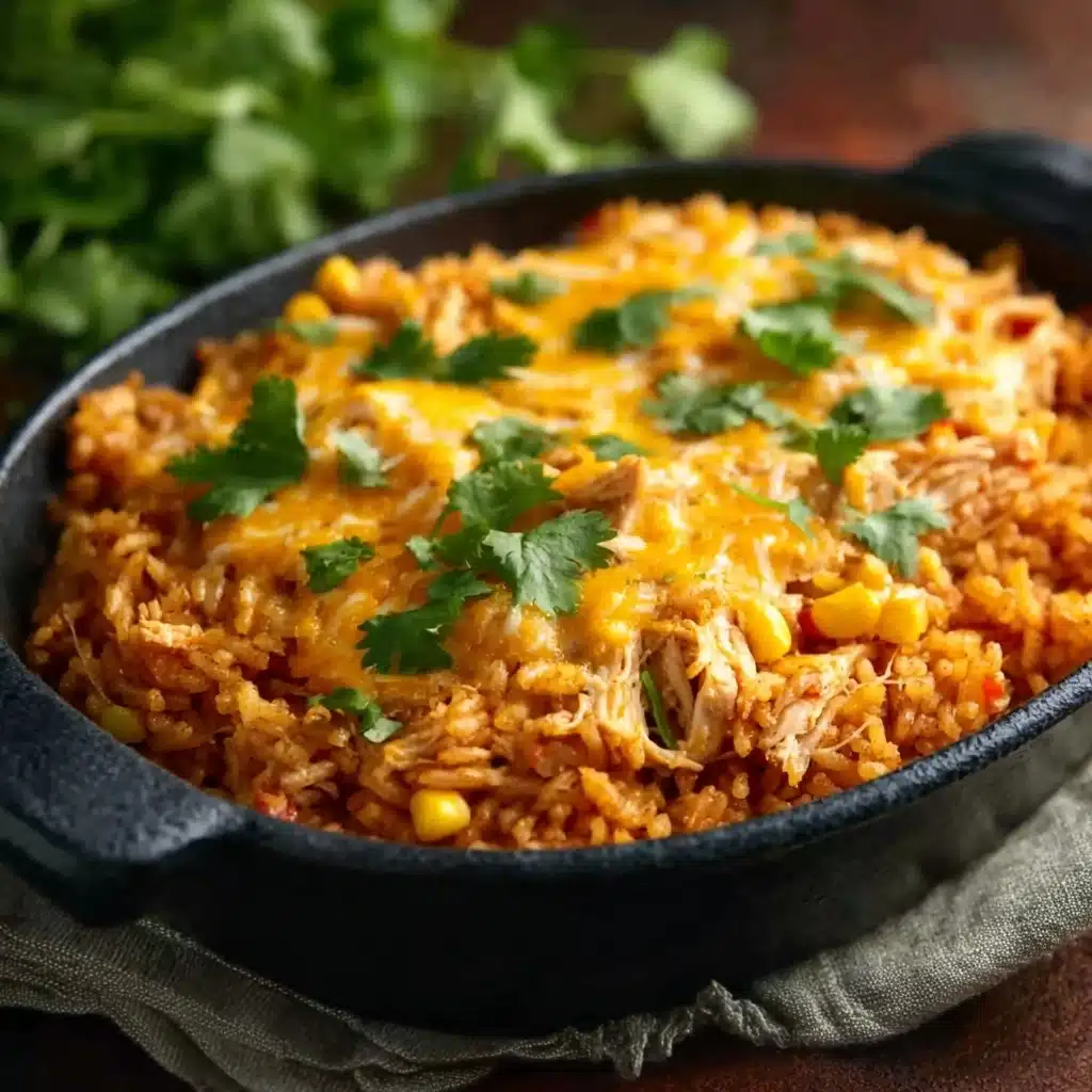 Easy Chicken Enchilada Rice Casserole (35 Minutes) Recipe - Recipe Image