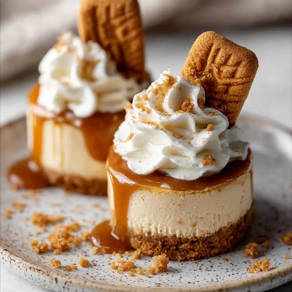 No Bake Mini Biscoff Cheesecakes Recipe - Recipe Image
