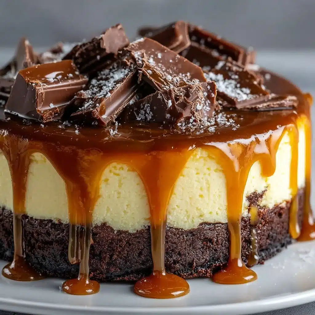 Caramel Brownie Cheesecake Recipe - Recipe Image