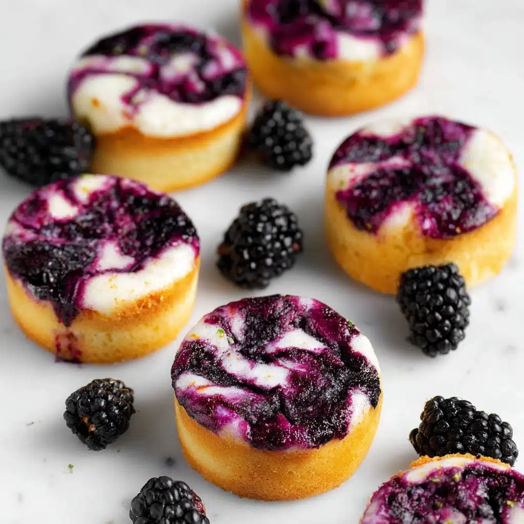 Upside Down Blackberry Cupcakes Recipe - Recipe Image