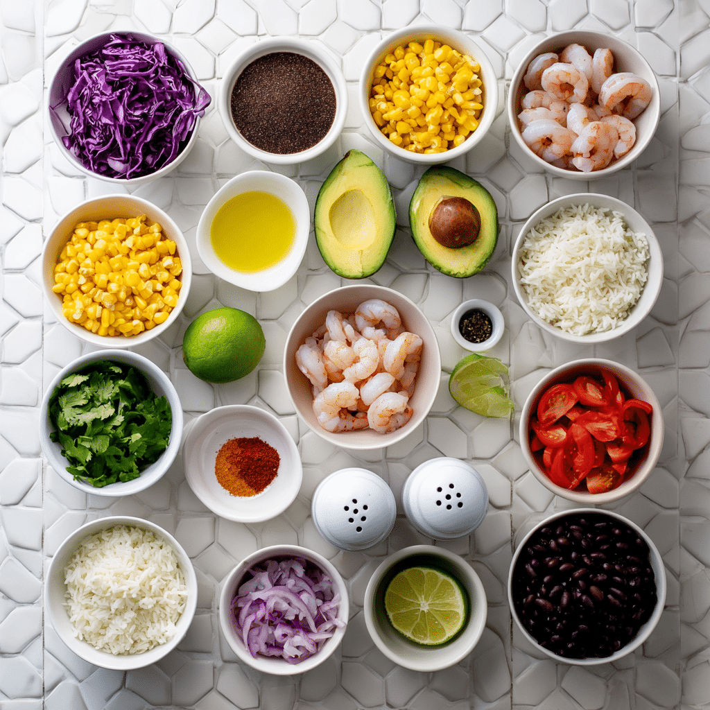 Shrimp taco rice bowl Recipe - Recipe Image
