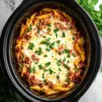 Savory Slow Cooker Baked Ziti Recipe