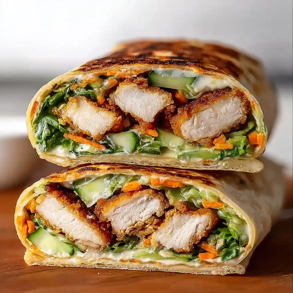 Healthy Honey Mustard Chicken Wrap Recipe - Recipe Image
